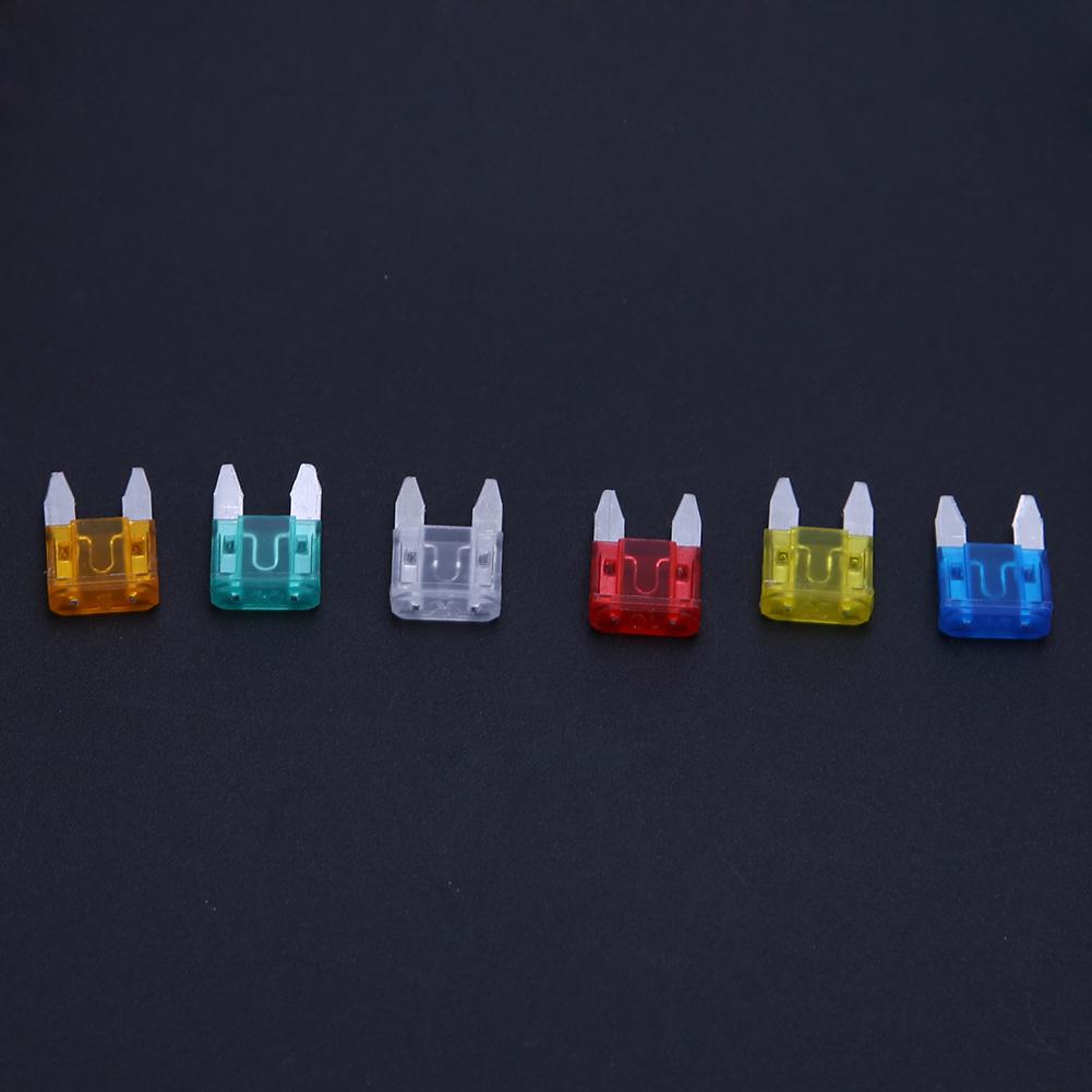 60-600 шт. Набор смешанных мини-предохранителей для автомобилей, грузовиков, 5 А, 10 А, 15 А, 20 А, 25 А, 30 А, смешанные плоские предохранители, аксессуары для предохранителей для автомобилей