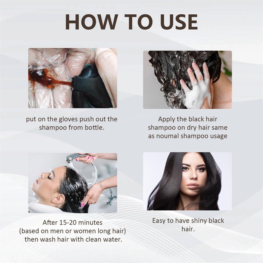 Polygonum Multiflorum Herb Wild Ginseng Шампунь Черный кунжут Уход за волосами после окрашивания Черные и блестящие волосы