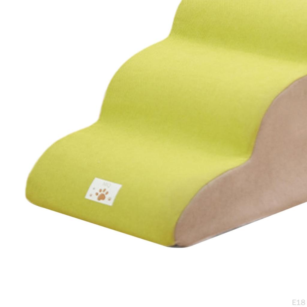 Лестница для собак, наклон 35 градусов, ступеньки для домашних животных, для внутреннего использования, портативная, с мягким нескользящим дном, легкая, моющаяся