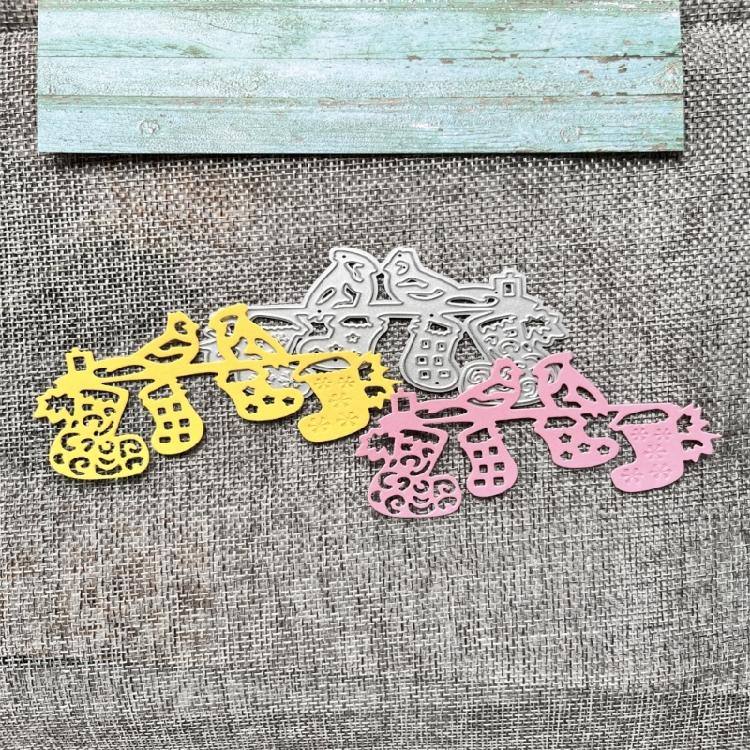 Christmas Themed Cutting Dies Carbon Steel Embossing Die Cut Templates For Scrapbooking Photo Album Planner Decoration
