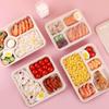 MOLUONA Disposable 3-Compartment Pulp Food Containers