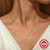S925 Sterling Silver Daily Rose Ring Fashionable Design Sense Non-Collision Versatile Necklace Collarbone Chain