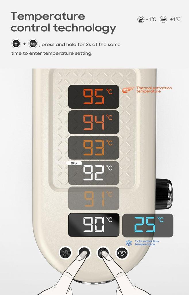 New HiBREW H10B Espresso Coffee Machine, 20Bar Extraction Pressure, Semi-Automatic, Adjustable Temperature & Cup Volume