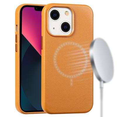 Чехол из натуральной коровьей кожи для iPhone 13 Pro Max 13 Mini 13Pro Max, роскошная магнитная задняя крышка, бронированный чехол