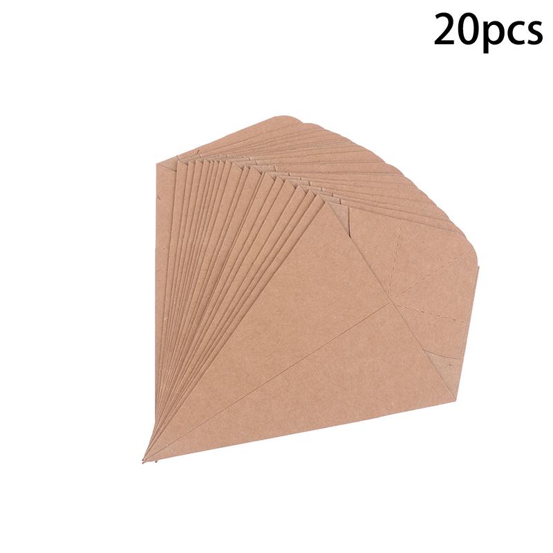 M-20Pcs Disposable French Fries Paper Cup Kraft Paper Fry Charcuterie Cups Snack Dessert Cake Popcorn Party DIY Bakin Supplies