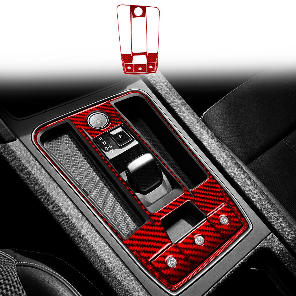 Soft Carbon Fiber Sticker Automatic Car Gear Shift For Seat Leon MK4 Cupra Leon Cupra Formentor 2020 2021 2022 2023 2024 LHD RHD