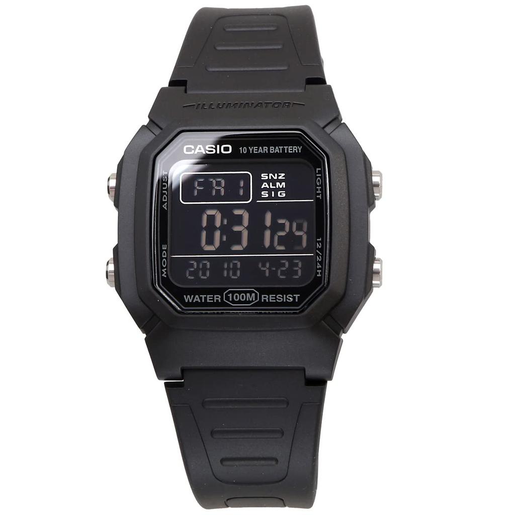 Casio Standard Digital Watch Black Inverted LCD Overseas Model [Casio] Men's W-800H-1BV [Item]