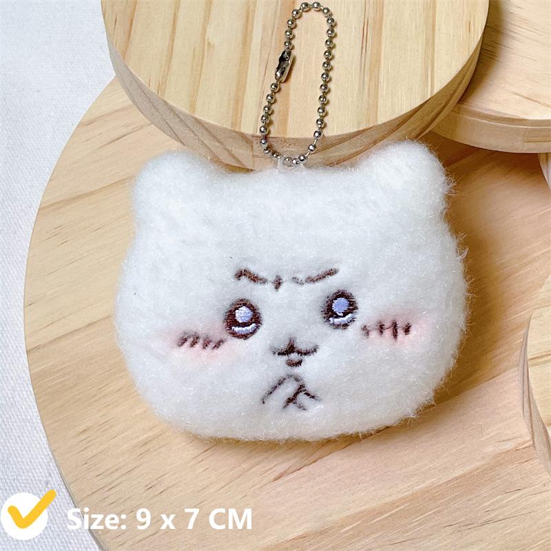 Мультяшный креативный кулон Chiikawa Kawaii Cute Anime Plush Doll Keychain Backpack Decoration Accessories Детские подарки
