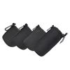 4PCS S M L XL Portable Neoprene Black Elastic Shock Absorption DSLR Camera Lens Cover Storage Bag