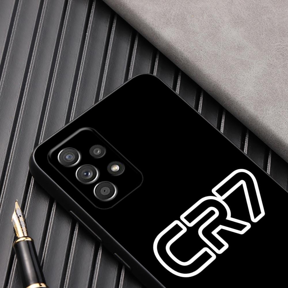Темно-футбольный чехол C-R-7 для Samsung Galaxy A57 A56 A37 A55 A36 5G A26 A54 A52 A35 A34 A25 A17 A16 A15 A07 A06 Мягкий чехол