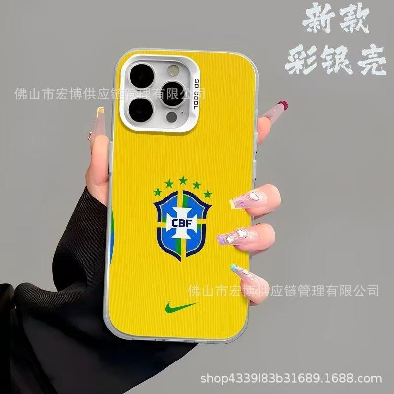 Логотип футбольной команды популярный чехол для мобильного телефона iPhone17 Apple 16 17promax цвет серебристый 14 противоударный 13/X