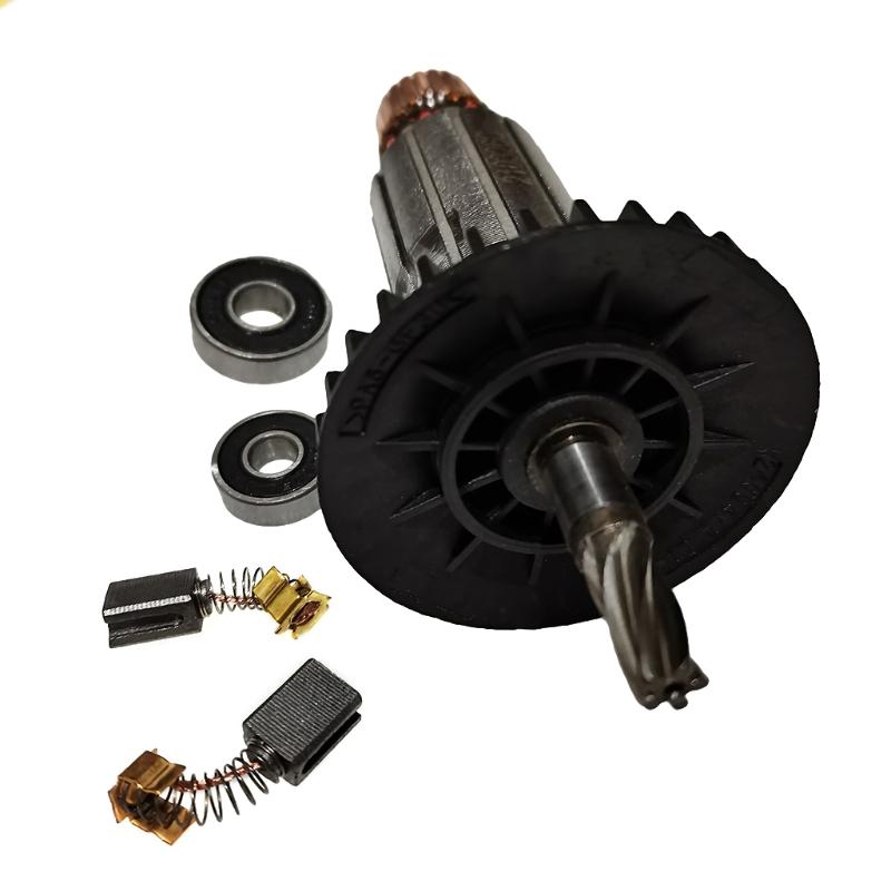 Якорь Ротор  для Makta  HR2440 HR2453 Используется для Угловой шлифовальной машины и Генератора для Держателя угольных щеток