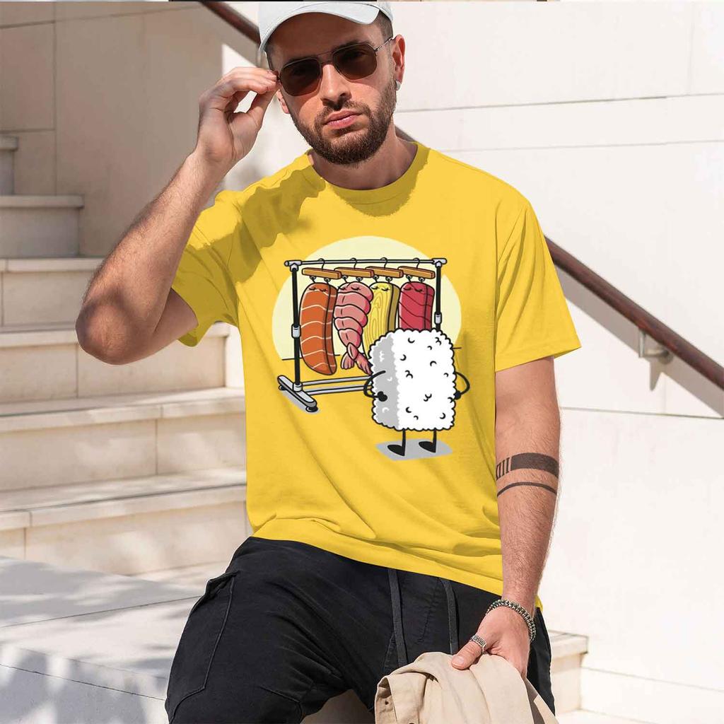 Sushi Wardrobe T Shirt Unisex Unisex Funny High Quality Tshirt Graphic T Shirts Loose Shortsleeve Pritned Tshirt Unisex Tops 2026 New
