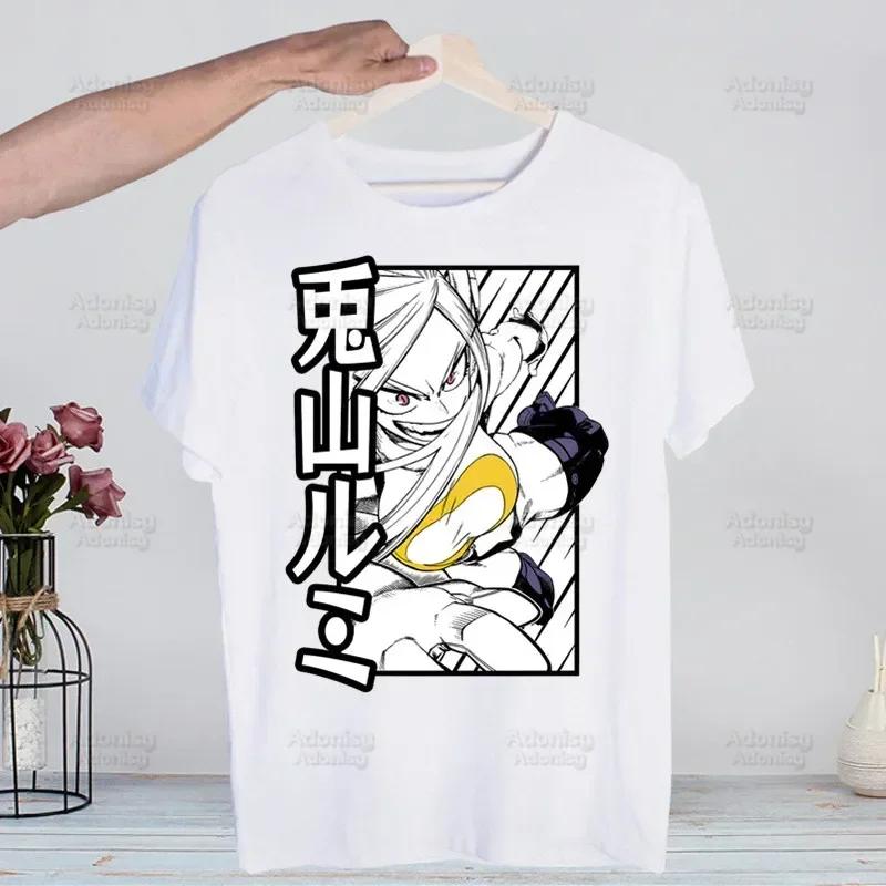 My Hero Academia Hip Hop Streetwear T Shirt Harajuku Todoroki TShirts Short Sleeve Casual Bakugou Deku Anime T-Shirt Tops Tees
