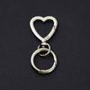 FUSSED 2 Pieces Heart-Shaped Alloy Swivel Lobster Clasp Spring Snap Hook Hanging Buckle for Key Rings, Bags, Luggage Pendants, DIY Bag Key Rings, Craf