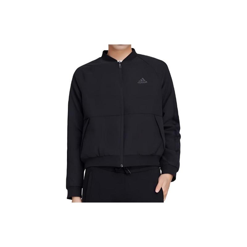 adidas Куртка-бомбер, толстовка, женская верхняя одежда, черная DW5716