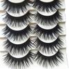 5 Pairs Fashion Long Thick Eye Lashes Fake Cross Eyelashes Beauty Makeup Tool