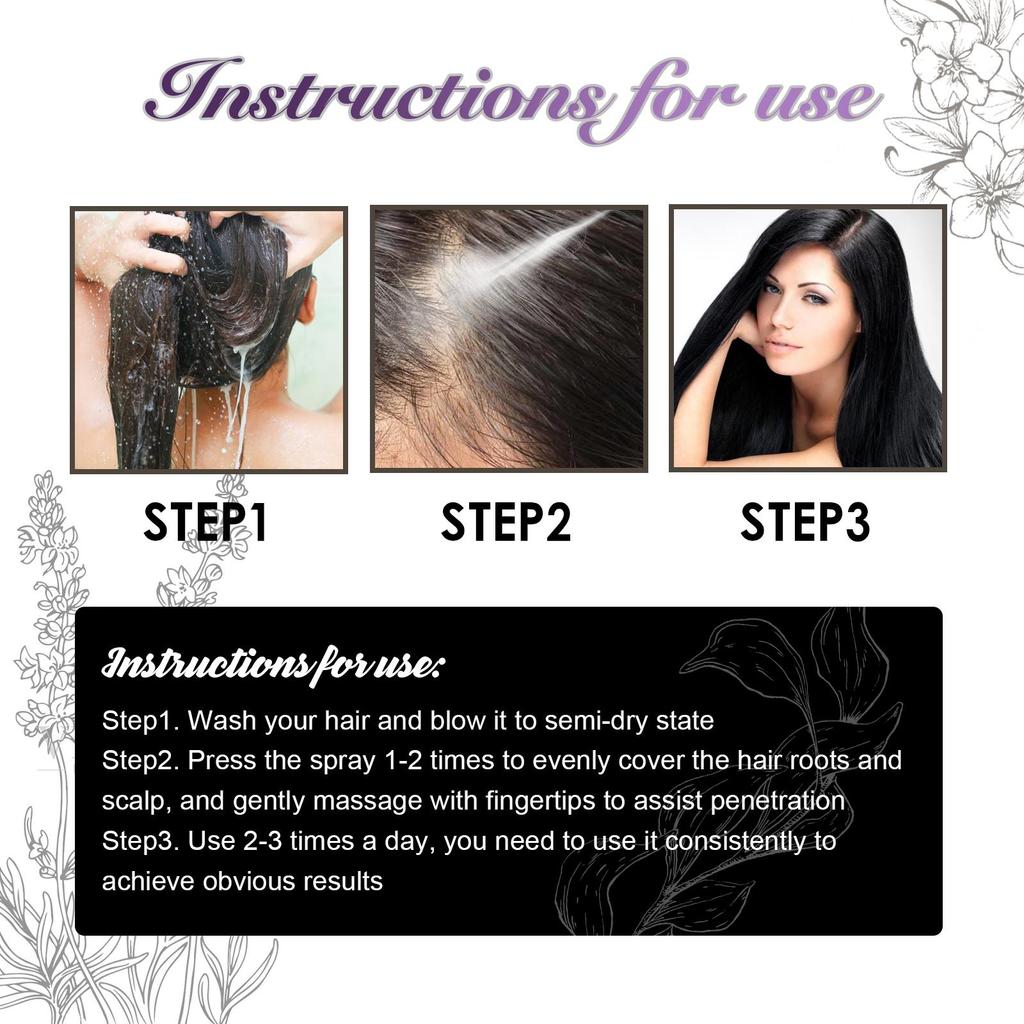 EELHOE Спрей для волос с луком и розмарином, глубоко увлажняющий кожу головы, разглаживающий и блестящий спрей-кондиционер для волос