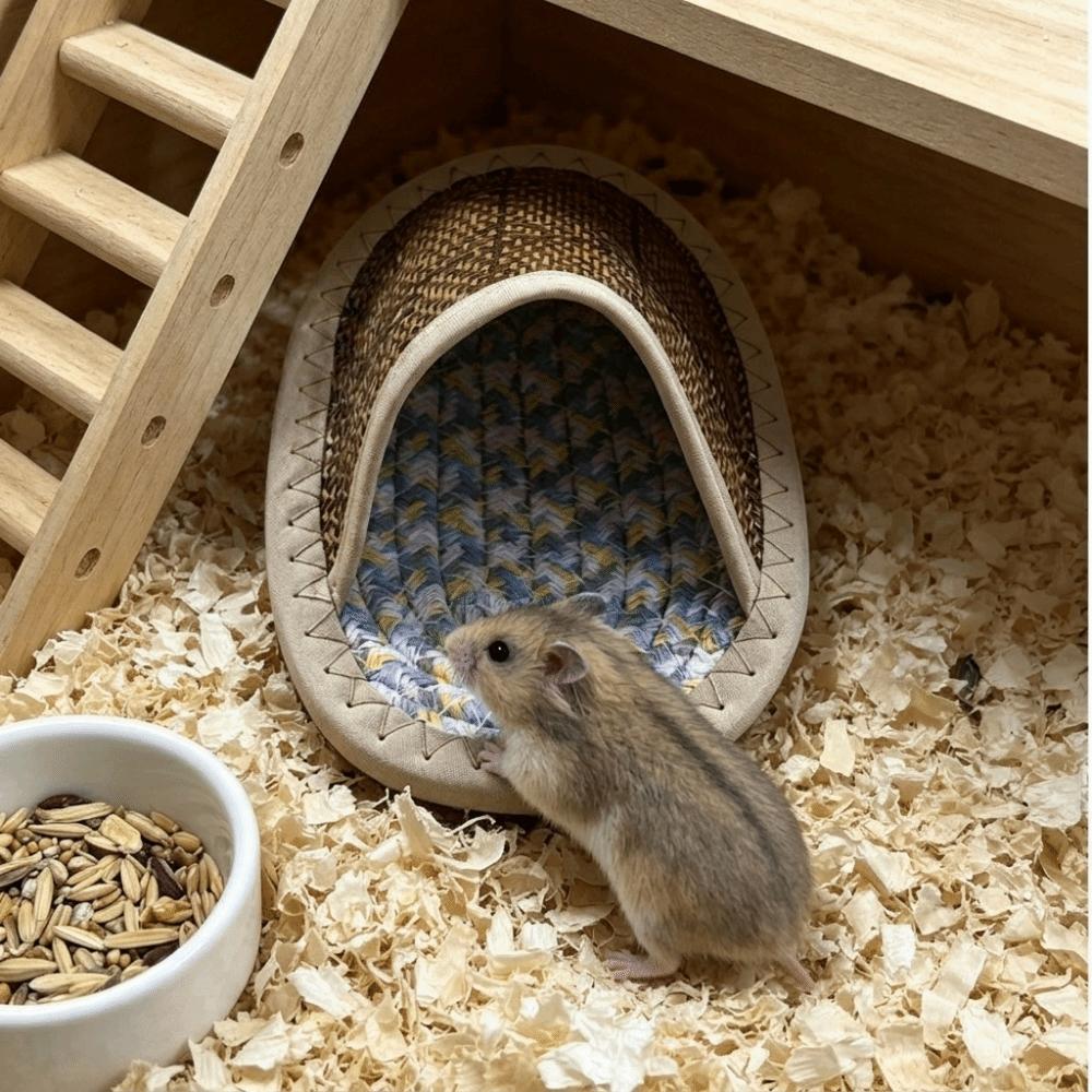 Breathable Hamster Cool Nest Wear Resistant Small Pet Bed Durable Pet Cave Nest Pet Resting