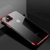 Clear Color Case Gel Cover Case With Metallic Frame Xiaomi Redmi Note 11 Pro+ 5G / 11 Pro 5G / 11 Pro Red