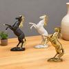 Artistic Horse Figurine Miniature Simulation Pony Statue Resin Animal Sculpture Home Office Desktop Decoration Ornament