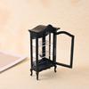Antique Wooden Display Cabinet Miniature Storage Shelf For 1/12 Scale Dollhouses Model Room Scene Display Accessories