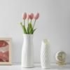 Пластиковая пластиковая ваза Имитация керамического цветочного горшка Декорация Ваза в скандинавском стиле Гостиная