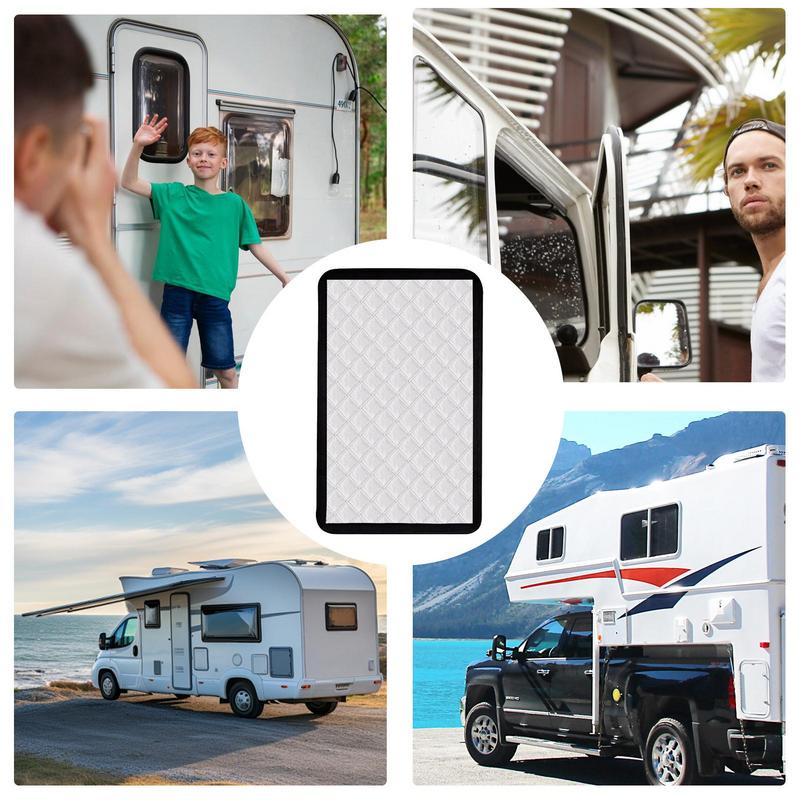Складные экраны для окон дверей и автофургонов с защитой от ультрафиолета, чехол для туристического прицепа, складной солнцезащитный козырек, защитный экран для окна