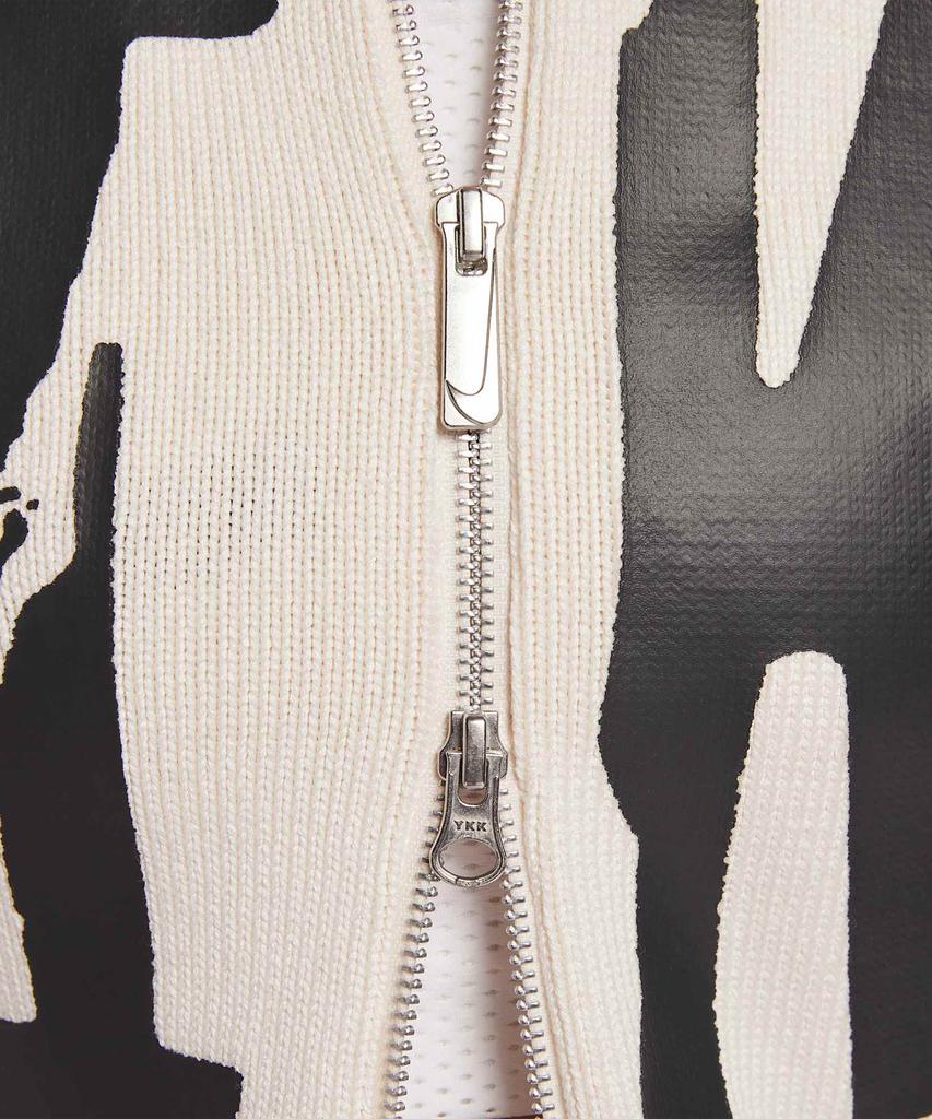 NIKE Sportswear Tight Graphic Full-Zip Sweater W - Chalk:Black / If4414-104