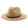 Шляпа-соломенная шляпа Цилиндр Женская уличная пляжная защита от солнца Шляпа-джаз