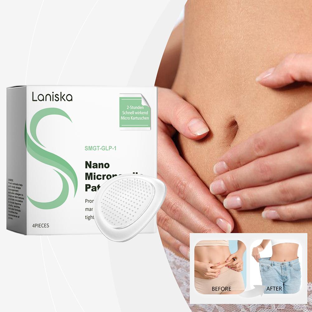 4 шт./1 коробка Нано Микроигольные пластыри SMGT-GLP-1 Микроигольные пластыри Укрепление линии Улучшение Патч для ухода за кожей Для сжигания жиров