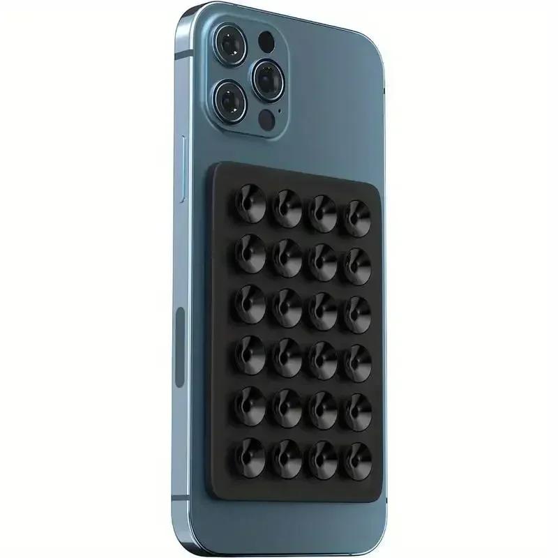 Силиконовый чехол на присоске для телефона, нескользящая подставка для телефона с присоской, разноцветный силиконовый держатель для телефона для селфи и видео