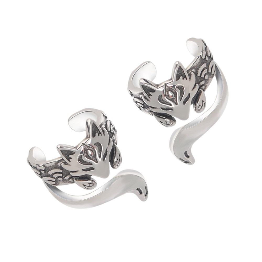 Zinc Zinc Alloy Cat Ear Clip Ear Hook Ear Cuff Jewelry Accessories Animal Earrings  Party