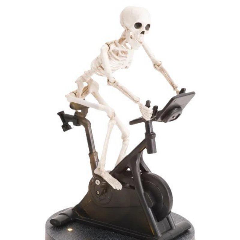 Funny Animatronic Skeleton - A Unique Fitness Sculpture Featuring A Moving Skeleton.