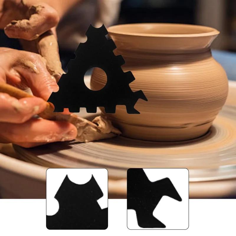 Top Quality Ceramic Sculpting Tools Pottery Ribs Edge Shaper for Mug Bowl Plate - Consistent Curves Profile Making for Beginners