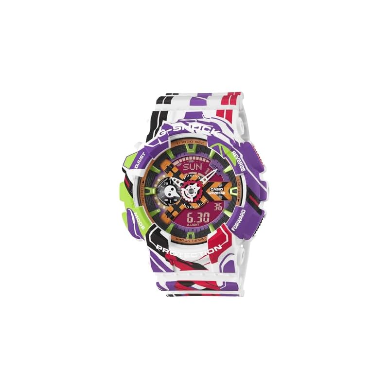 Casio G-Shock Модель в честь коллаборации с Evangelion GA-110EVA30-7AJR Мужские Фиолетовые Часы [Официальный Японский Продукт]