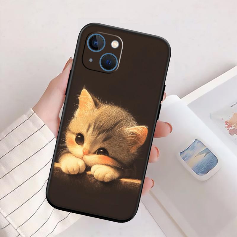 RP15 Cat Kitten Meow Shell Phone Case for Samsung Galaxy Note 10 20 S23 S24 S25 Ultra FE Plus Edge Lite A02S A35 A07 A17