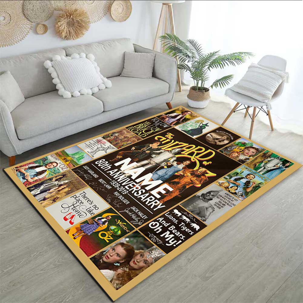 Warnermedia Customize your name rug, office chair cushion, home bedroom living room gift.