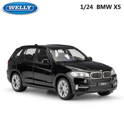 BMW X5 WELLY 1/24 масштаб литой игрушечный автомобиль высокая имитационная модель классический внедорожник металлический сплав игрушечный автомобиль для детей подарочная коллекция