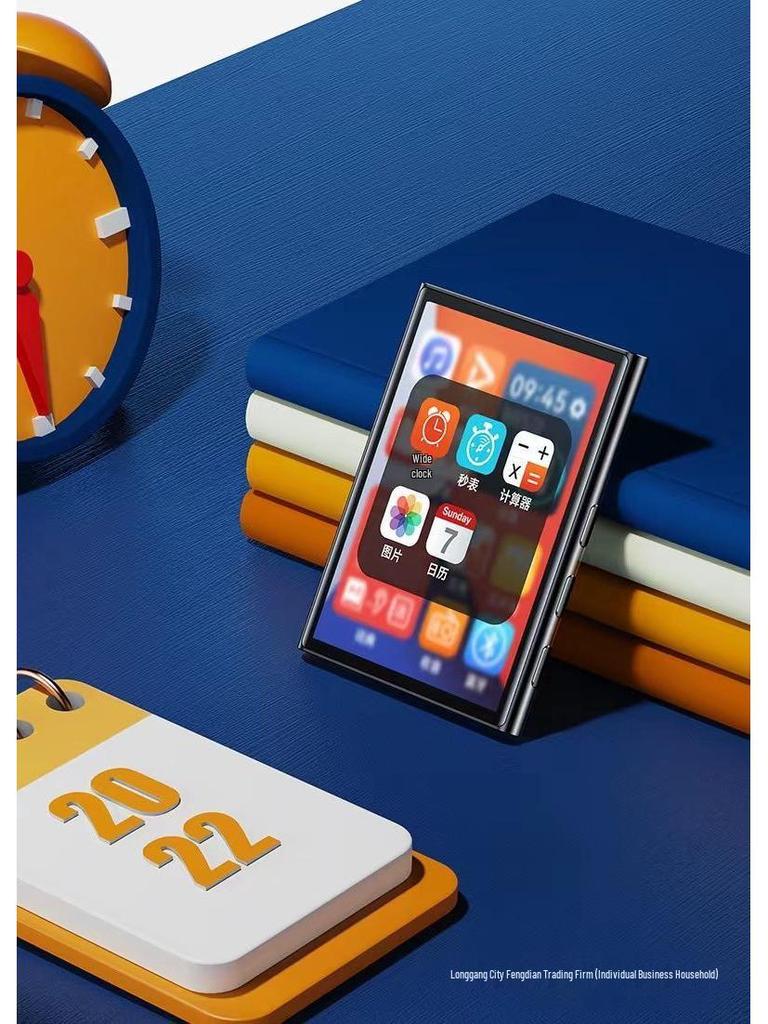 Smart MP4 Player for Students: Bluetooth, Full Touch, Large Screen, English Songs & Novels