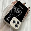 M579 Best Friend Girlfriend Boyfriend Angel Eyes Soft Phone Cases for iPhone Samsung Galaxy Xiaomi Rdemi Huawei Honor Infinix Realme OPPO All Model