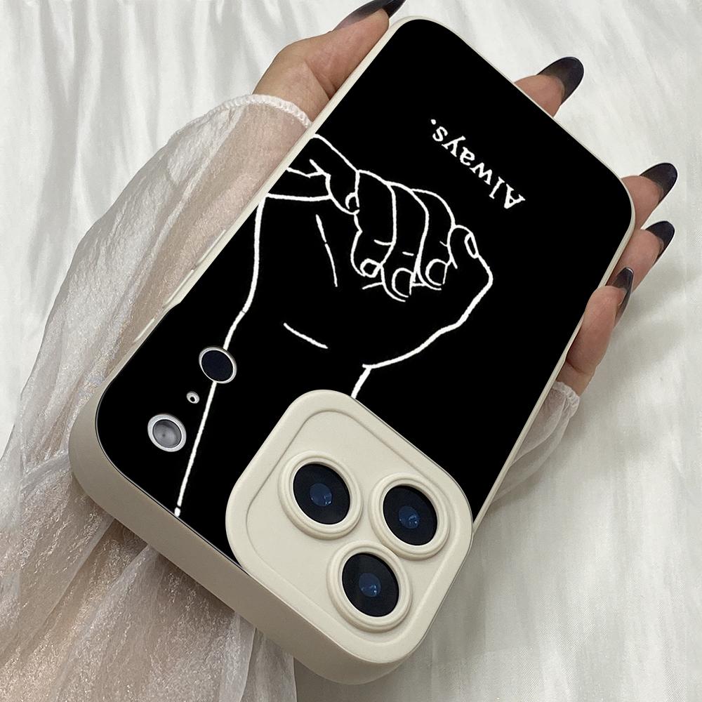 M579 Best Friend Girlfriend Boyfriend Angel Eyes Soft Phone Cases for iPhone Samsung Galaxy Xiaomi Rdemi Huawei Honor Infinix Realme OPPO All Model