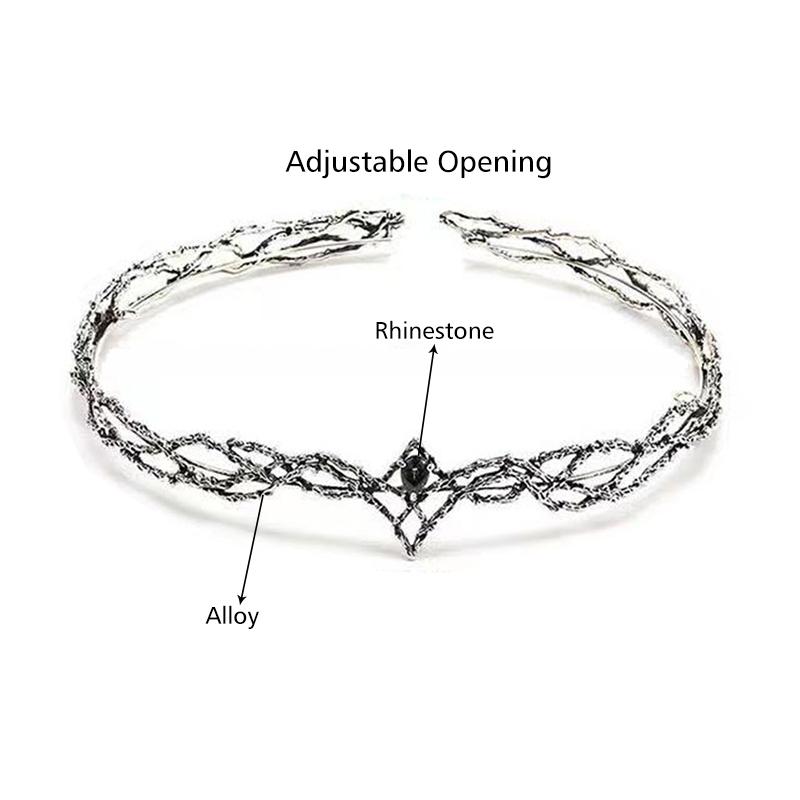 1 шт., головной убор для косплея, королевская корона, круглая корона эльфов, конкурс красоты, королевская корона, аксессуары для волос