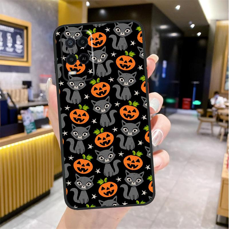 Чехол Хэллоуин Тыквы Для Oppo A98 A18 A38 A58 A78 A60 A80 A40 A96 A76 A16 A94 A74 A54 A15 A17 A57 A77 A5 Pro