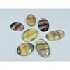 255Cts. Natural Rainbow Fluorite Oval Cabochon Loose Gemstone 09 Pcs Lot C-914