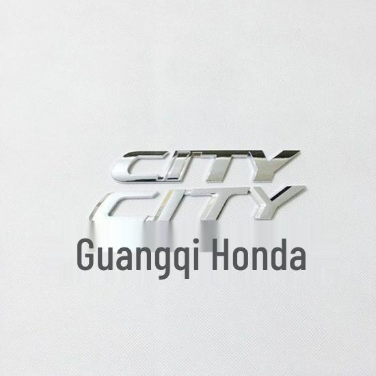 Набор задних эмблем для Honda City и Fit: Наклейка на кузов автомобиля CITY с английскими буквами и логотипом H