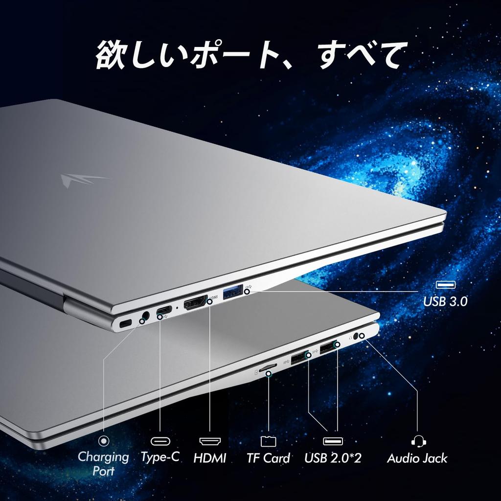 Ноутбук AMD 3050E с MS 6000 мАч DDR4 32 ГБ 1 ТБ Windows 11 WiFi USB Bluetooth Серебристый 15,6-дюймовый Офисный, Двухслотовая ОЗУ большой емкости, M.2 SSD, Pro, 5,