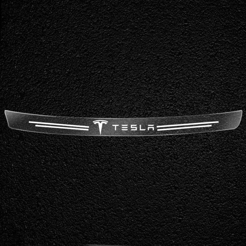 ALK1 Transparent Car Trunk Badge Protective 3D Sticker for Tesla Model 3 Model X Y TM3 TMX TMS S 2016-2020 Decals Wheel Center Caps