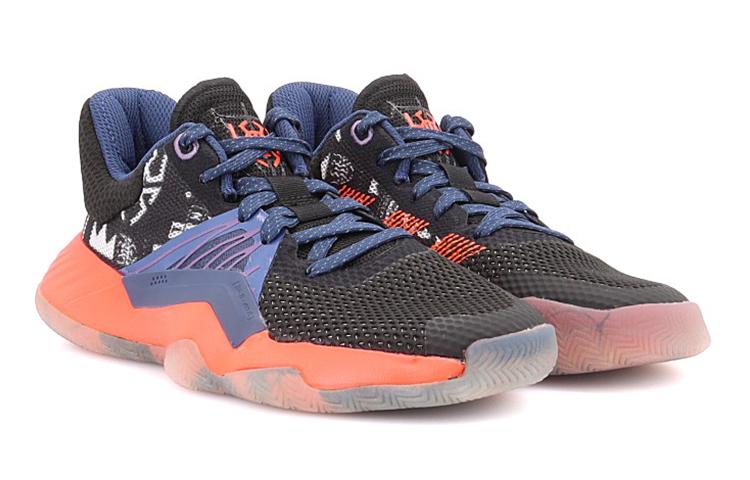 adidas ДОН. Номер 1 J Mitchell Противоскользящая Амортизация Дышащие Низкие Детские Баскетбольные Кроссовки FV7183