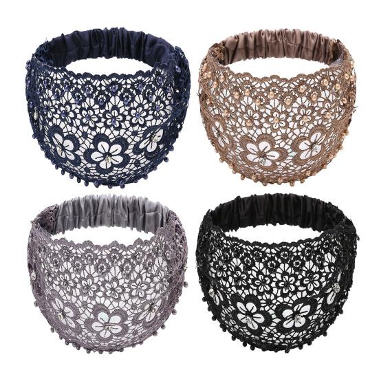 3/4 шт. Женская повязка на голову, широкая повязка на голову, украшенная искусственным жемчугом, в богемном стиле, фестивальные аксессуары для волос